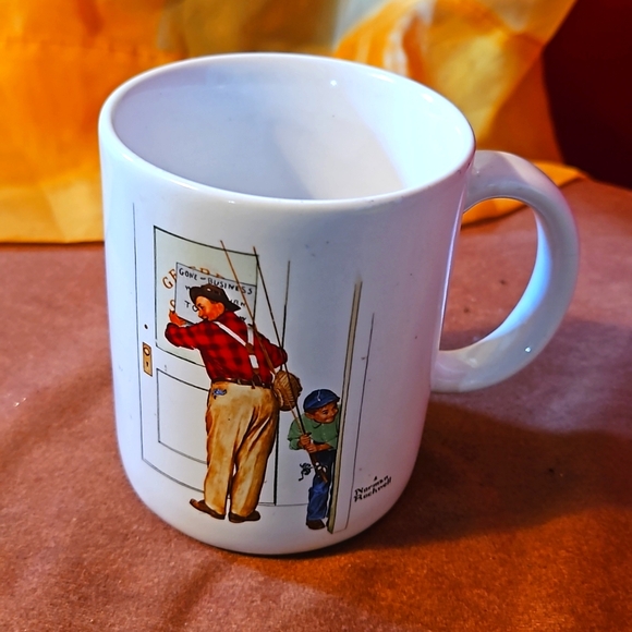 Norman Rockwell - Closed for Business - Mug - Vintage - Picture 1 of 4